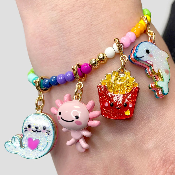 CHARM IT! Gold Glitter Dolphin Charm
