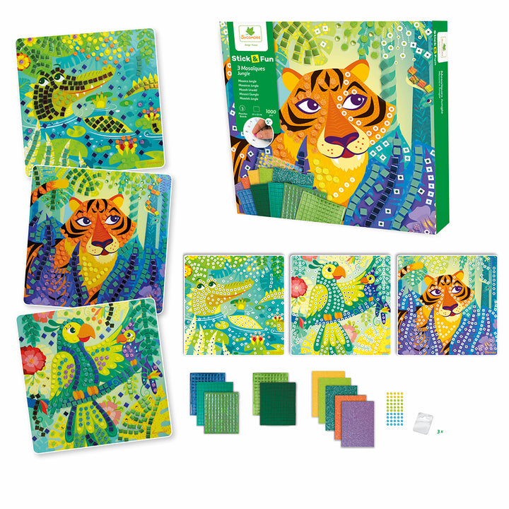 Stick'N Fun - Small 3 Mosaics - Jungle