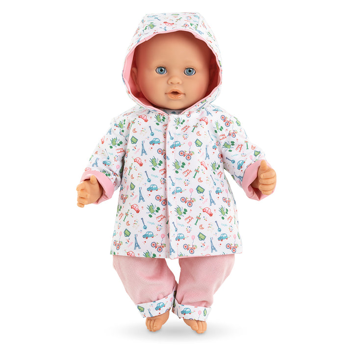 Corolle Baby Doll Weekend in Paris Reversible Raincoat for 14" Doll