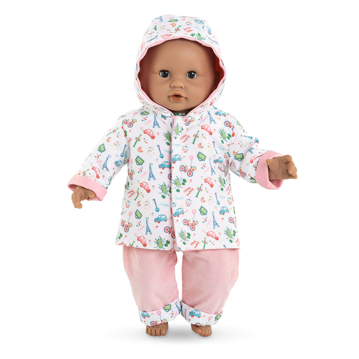 Corolle Baby Doll Weekend in Paris Reversible Raincoat for 12" Doll