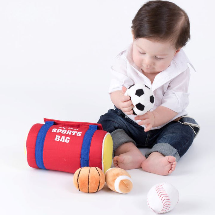 Baby GUND: My First Sports Bag Stuffed Plush Playset