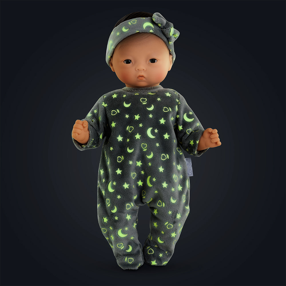 Corolle Glow in The Dark Pajamas & Headband for 12" Baby Doll