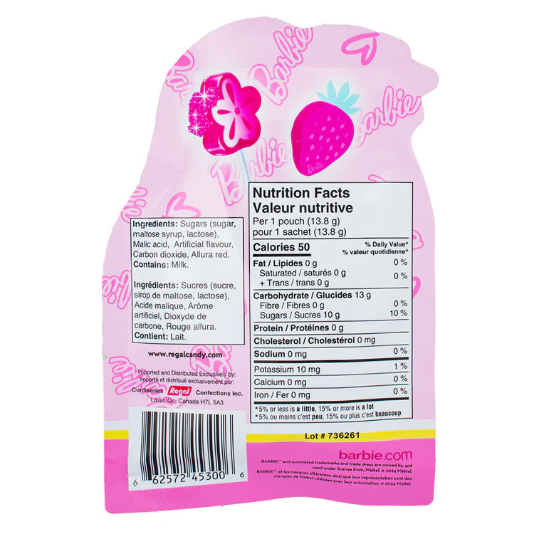 Barbie Popping Candy With Lollipop