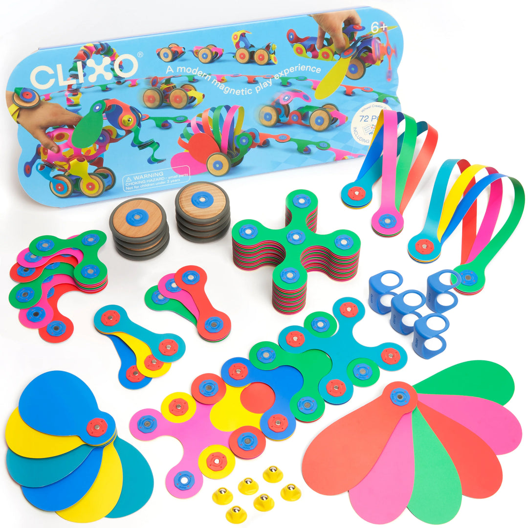 Clixo Wheel Creator Pack- 72 Pcs