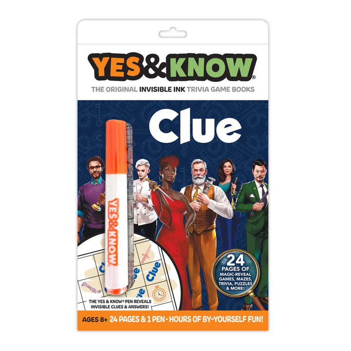 The Original Yes &amp; Know® Clue Invisible Ink Book