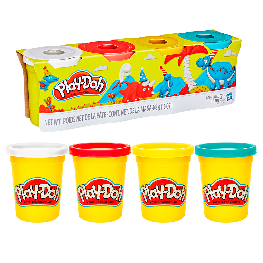 Play-Doh Modeling Clay - Assorted Colours, 4 Pack