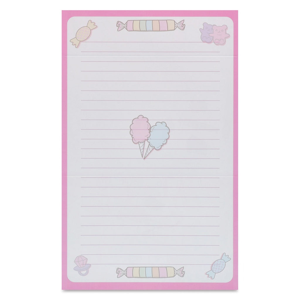 Iscream Corey Paige I Want Candy Foldover Stationery
