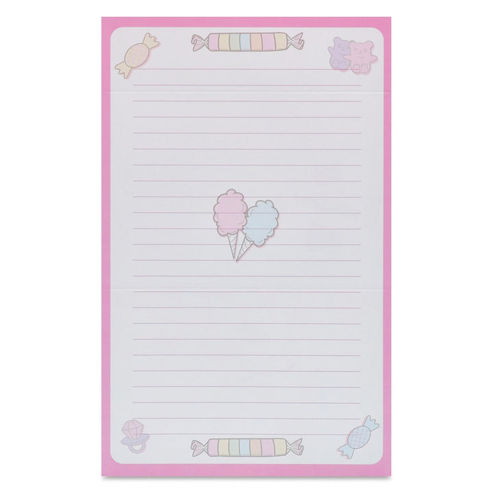 Iscream Corey Paige I Want Candy Foldover Stationery