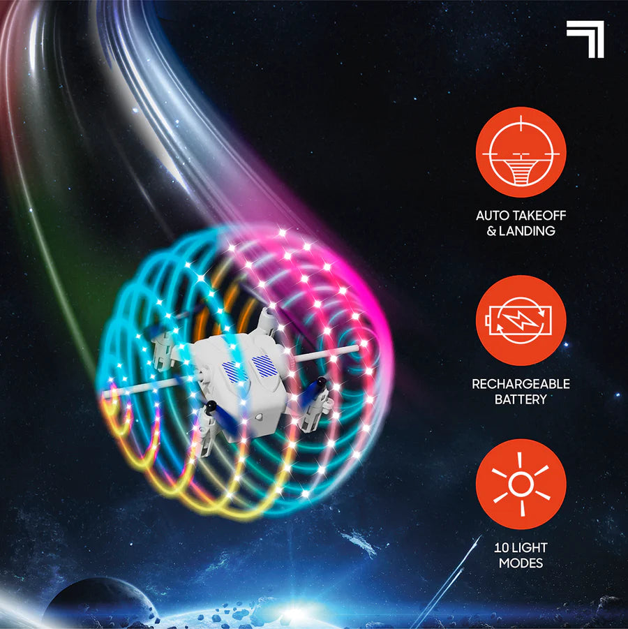 Sharper Image R/C Halo Drone Light-Up Orbiter