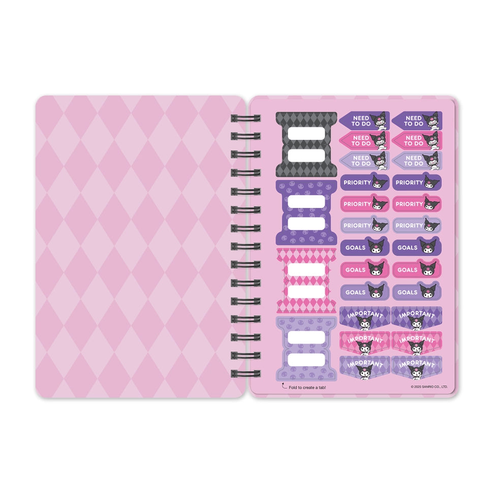 Sanrio Totally Kuromi™ Agatha Notebook with Sticker Sheet