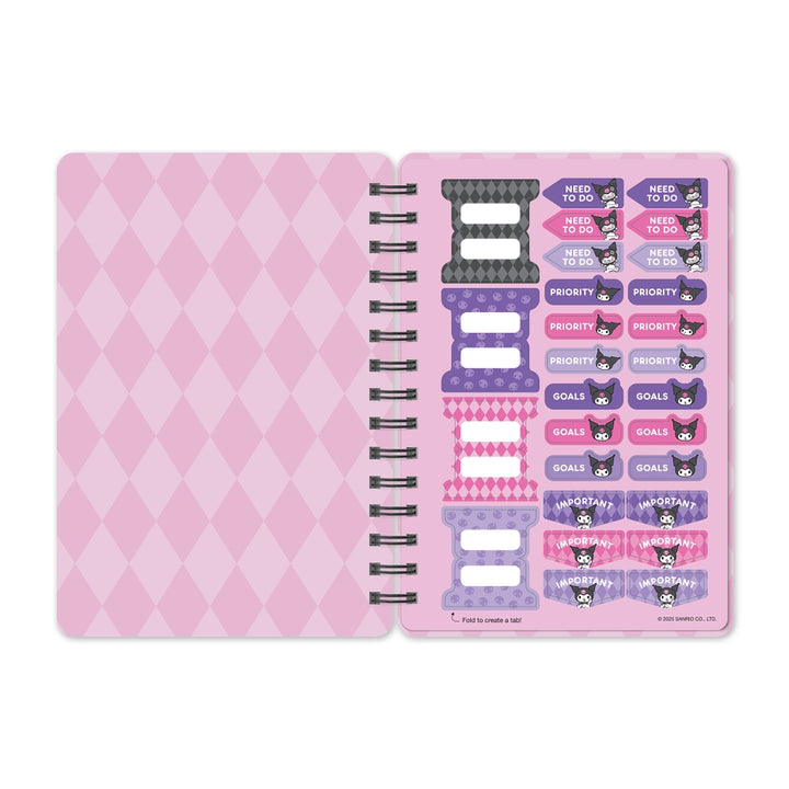 Sanrio Totally Kuromi™ Agatha Notebook with Sticker Sheet