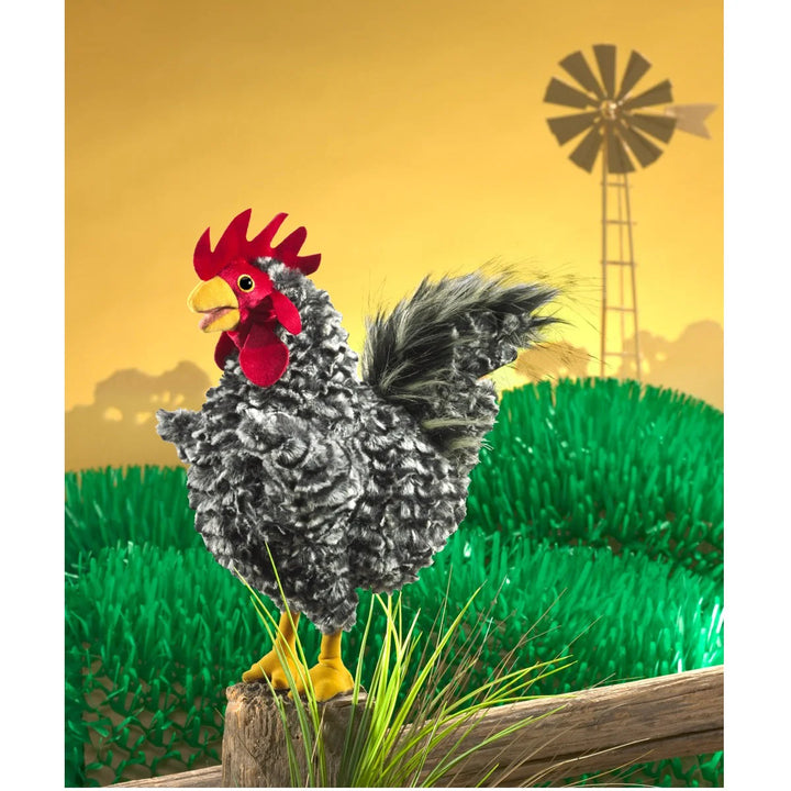 Folkmanis Barred Rock Rooster Hand Puppet