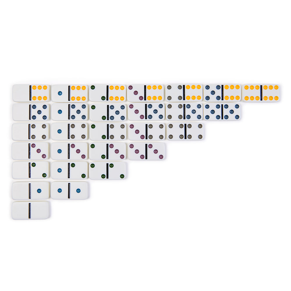 Classic Double-6 Dominoes Game in a Metal Box