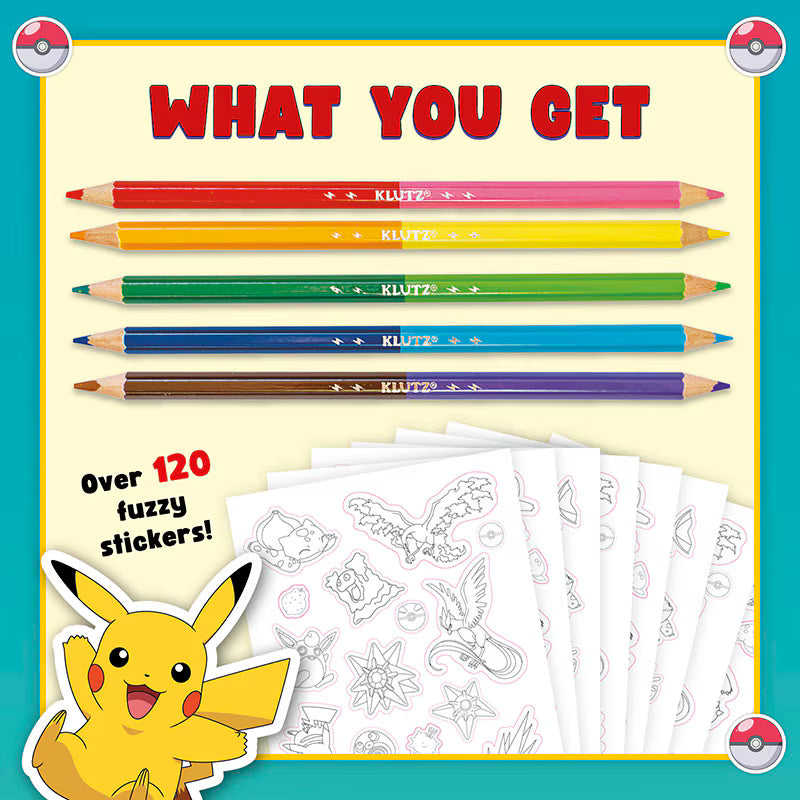 Klutz Pokémon: Color Your Own Fuzzy Stickers