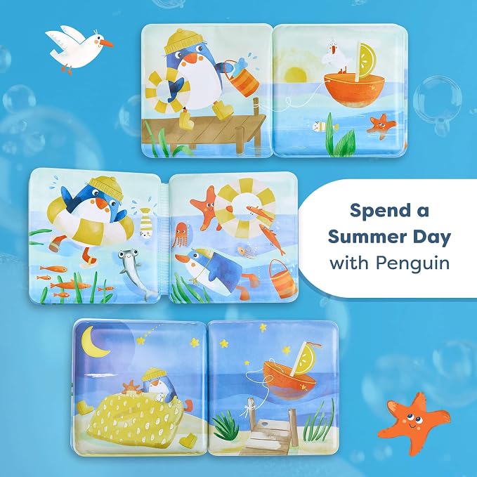 Penguin Bath Book with Squeaker