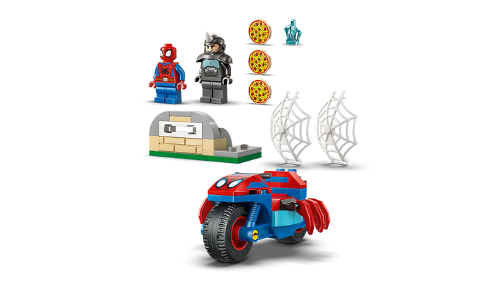 Lego® Marvel Spidey on his Motorcycle vs. Rhino