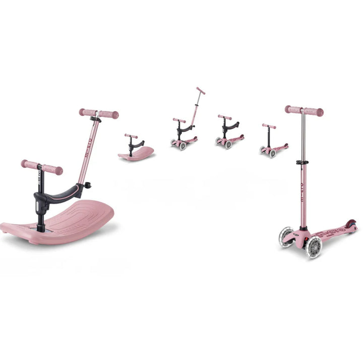 Micro Rock &amp; Go LED Dusty Rose Scooter