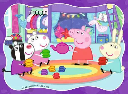 Ravensburger Peppa Pig Family Time 4 In A Box - 12, 16, 20, 24 pc Puzzle