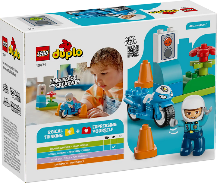LEGO® Duplo® Blue Police Motorcycle