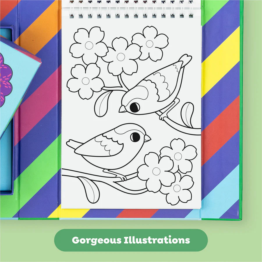 Colour Change Colouring Set - Garden Friends
