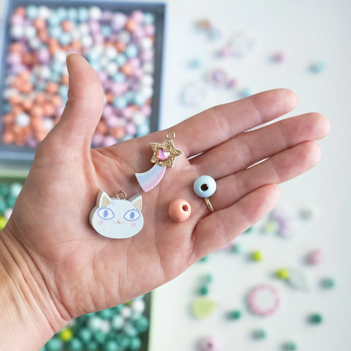 Djeco Wooden Bead Kit: Rainbows