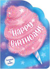 Scented Cotton Candy Birthday Card