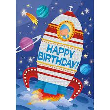 Space Birthday Card