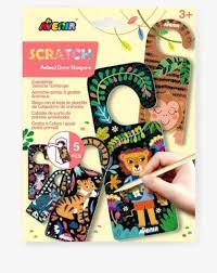 Scratch Animal Door Hangers Craft