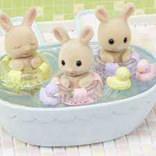 Calico Critters Triplets Baby Bathtime