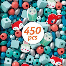 Djeco Wooden Bead Kit: Small Animals