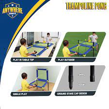 Trampoline Pong Table Tennis Set