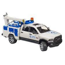 Bruder RAM Service Truck With Crane & Rotating Beacon Light