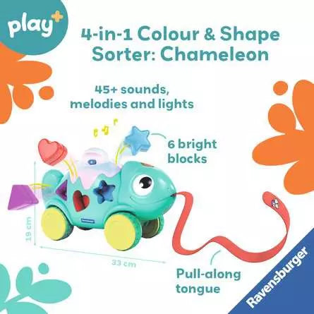 Ravensburger 4-in-1 Colour and Shape Sorter Chameleon