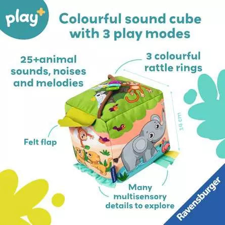 Ravensburger Roll and Play Sound Cube Wild Animals