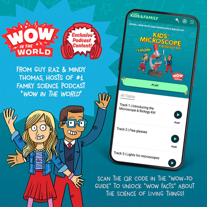 Wow in the World: Kids' Microscope & Biology Kit