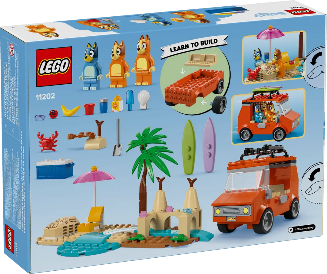 Lego® Bluey's Beach & Family Car Trip