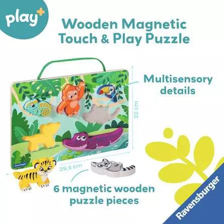 Ravensburger Wooden Touch and Play Puzzle In the Jungle
