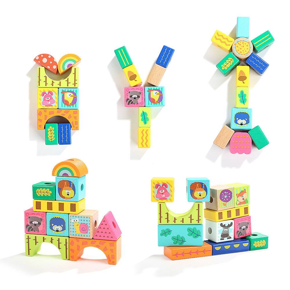 Top Bright - Forest Animal Building Blocks