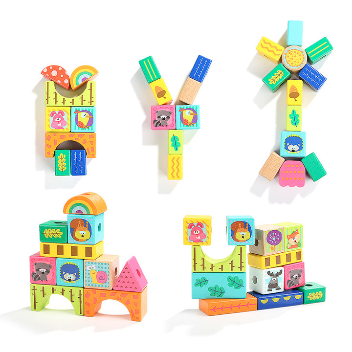 Top Bright - Forest Animal Building Blocks