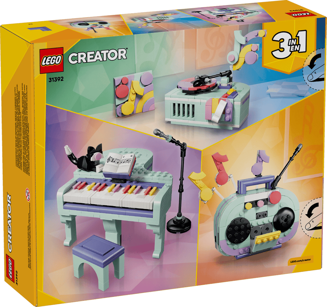 LEGO® Creator 3 in 1 Music Decor Piano with Cat