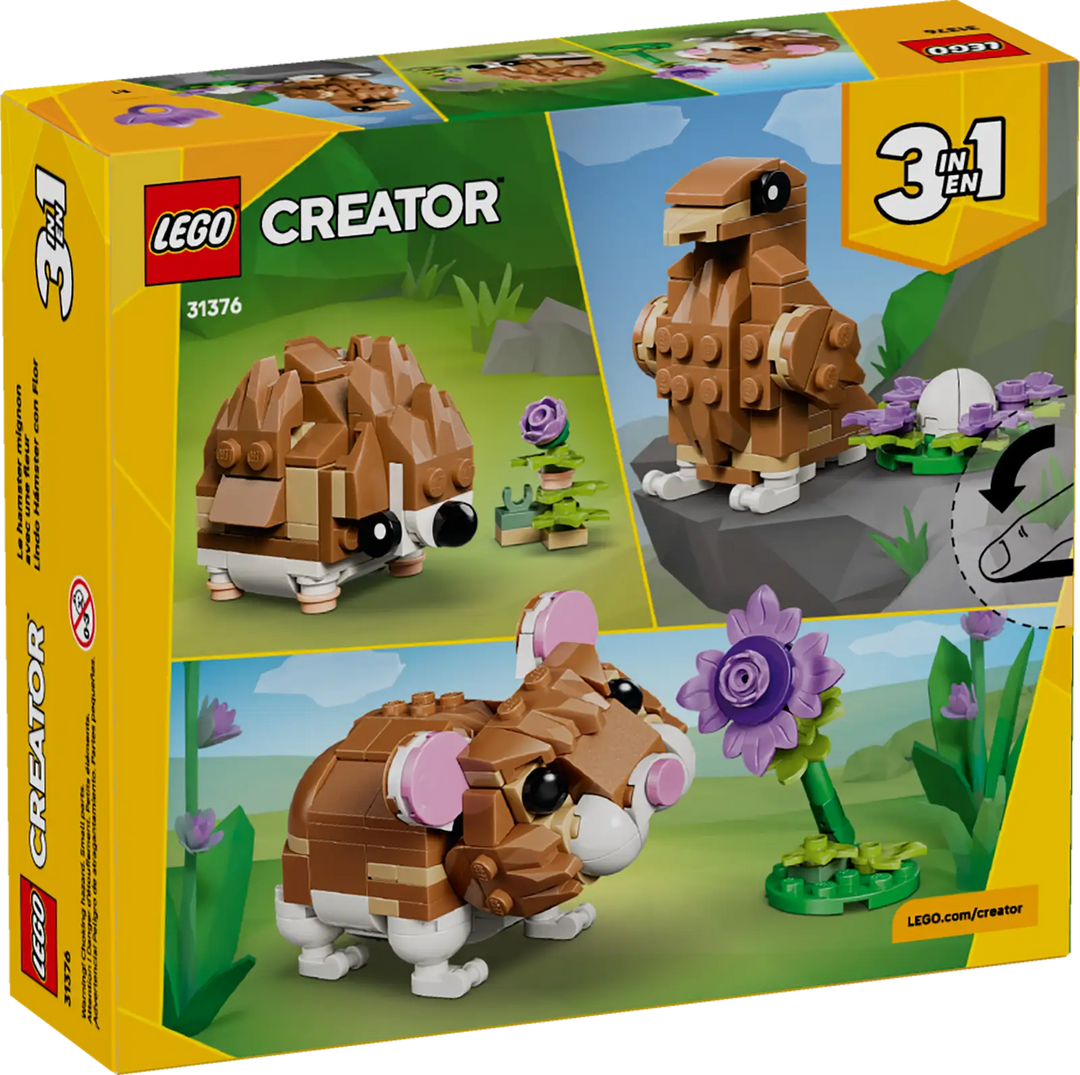 LEGO® Creator 3 in 1 Cute Hamster with a Flower