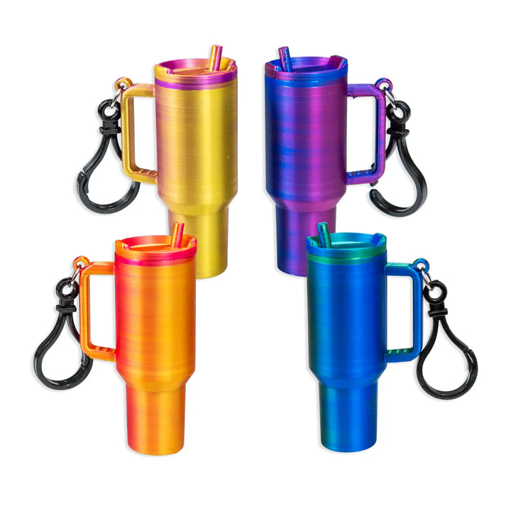 3D Printed Tumbler Lip Balm Holder Keychain