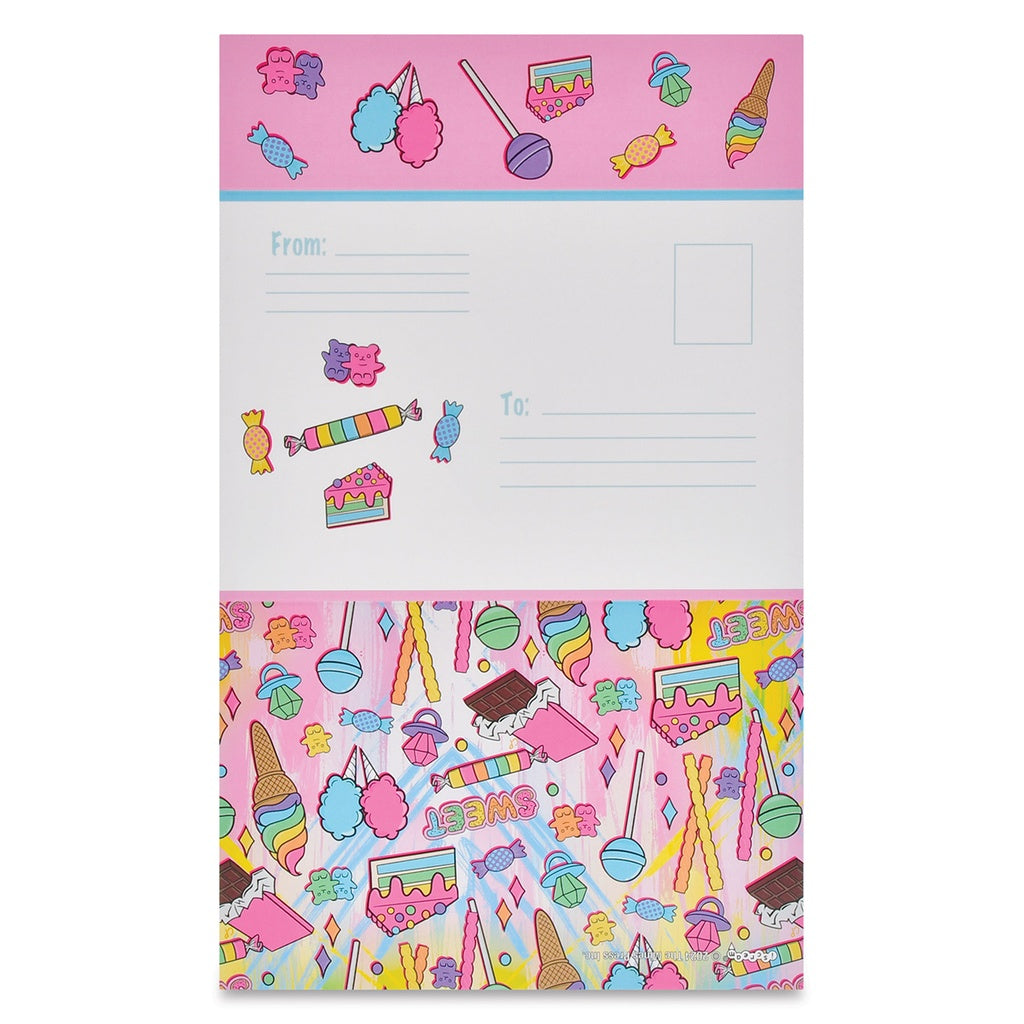Iscream Corey Paige I Want Candy Foldover Stationery