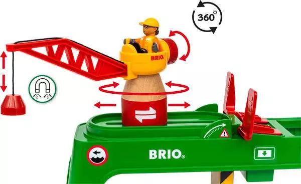 BRIO World Train Set Container Crane