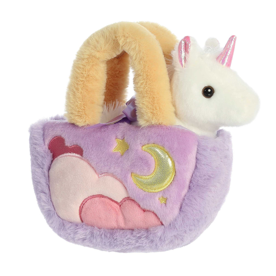 Fancy Pals  Pastel Clouds Unicorn 7"  Plush & Celestial Carrier Set