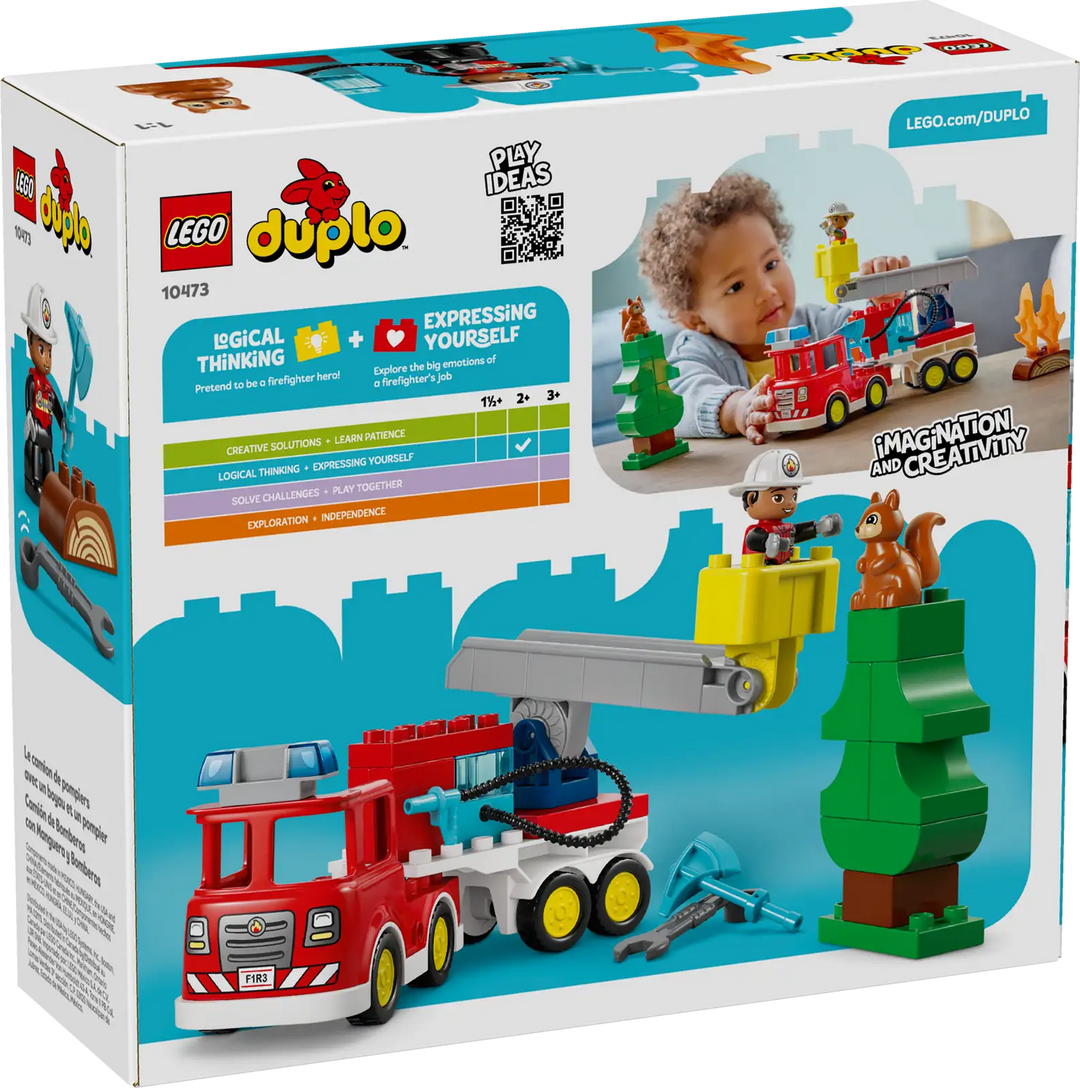 LEGO® Duplo® Fire Truck with Hose and Firefighter