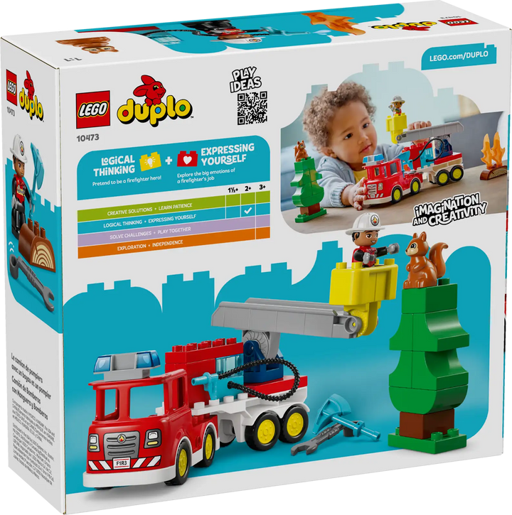 LEGO® Duplo® Fire Truck with Hose and Firefighter