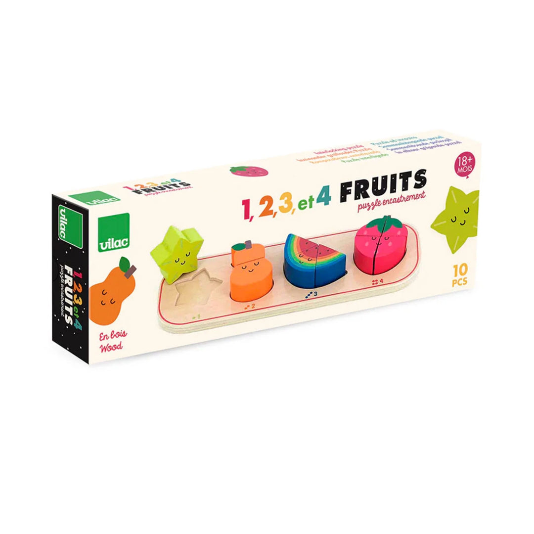 1,2,3 And 4 Fruits