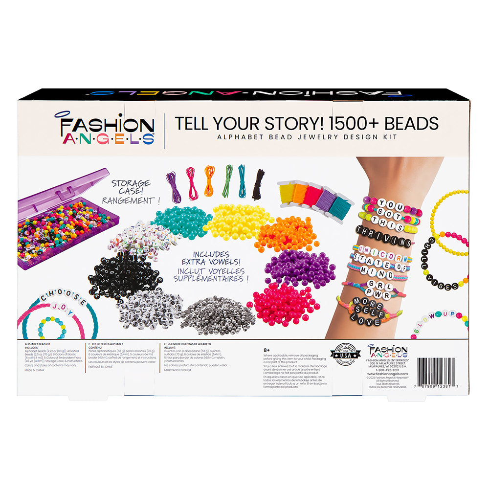 Fashion Angels - Alphabet Bead Kit - Tell Your Story 1500+beads