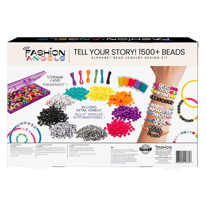 Fashion Angels - Alphabet Bead Kit - Tell Your Story 1500+beads